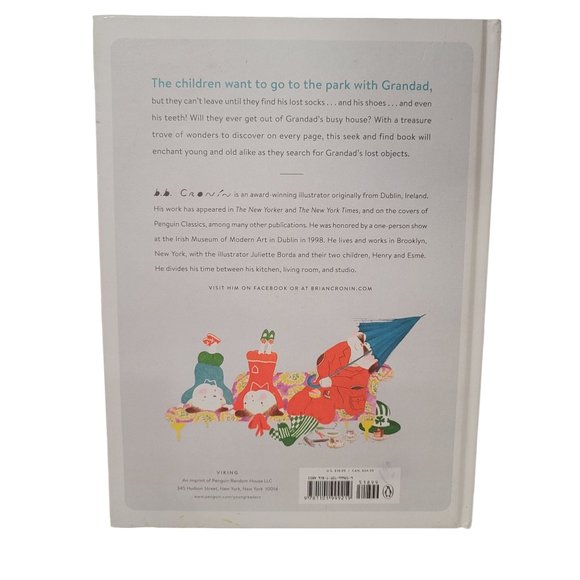 Lost house seek and find colorfull oversize grandpa grandchild hard back book - Picture 2 of 8